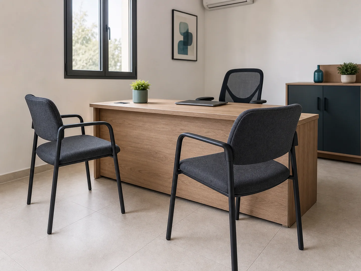 Chaise visiteur professionnelle pour cabinet et entreprise au Maroc