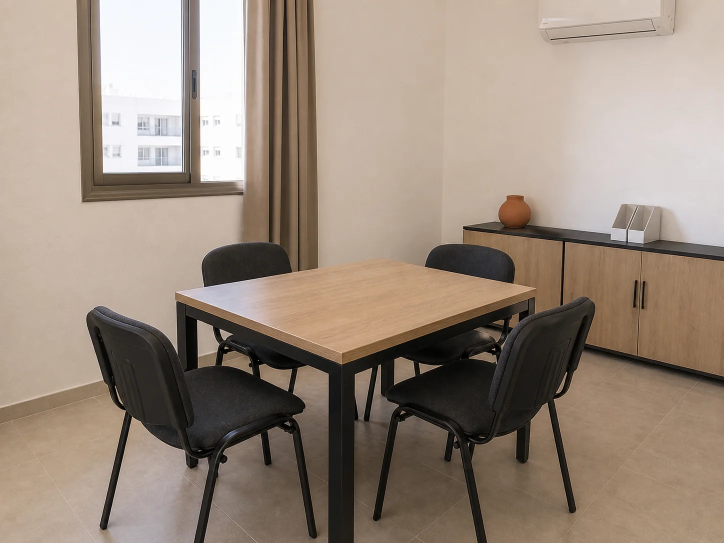 Table professionnelle compacte quatre places au Maroc